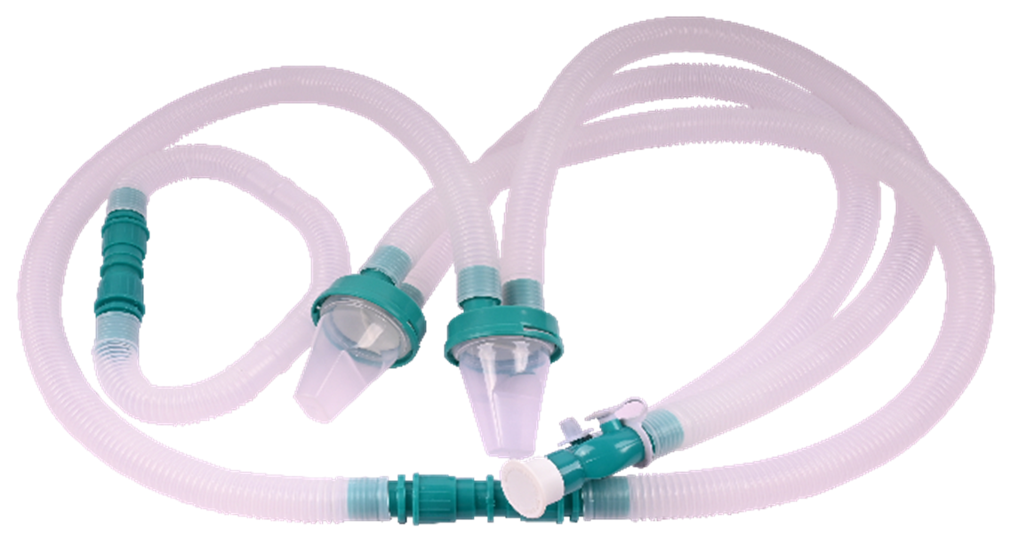 Ventilator Tubing with Re-sealable water Traps