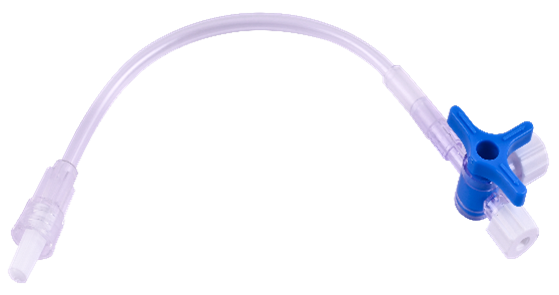 “MEDFLO –“X” – 3 way Stop Cock with Extension Tube
